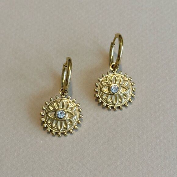 Anthropologie Jewelry - Evil eye earrings #1530